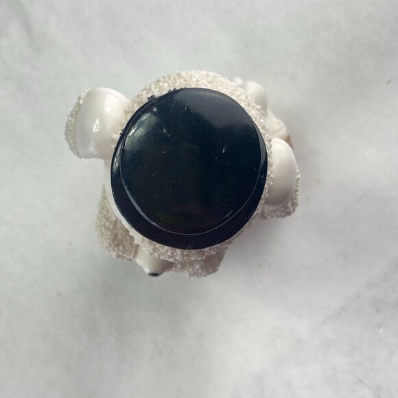Vintage Spaghetti Poodle With Black Top Hat Figurine - Picture 6 of 8